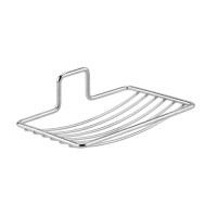 No Drilling Stainless Steel Wire Bar Soap Holder For Bathroom, Rust Proof Self Draining Dish Sponge Holder For Kitchen